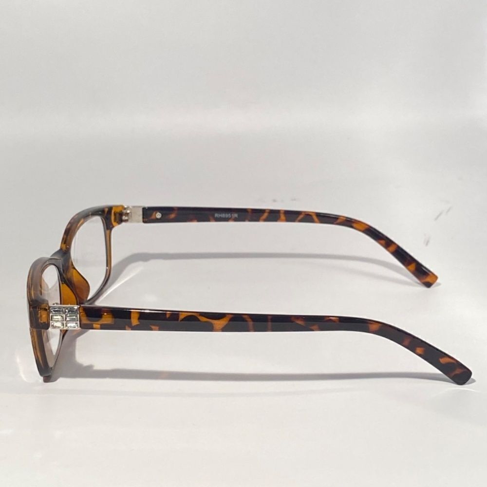 Reading Glasses 2.25 Tortoise with Decorative Silver Detail Readers NWT - Picture 3 of 7